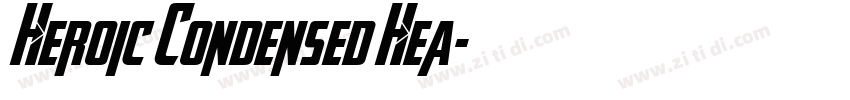 Heroic Condensed Hea字体转换